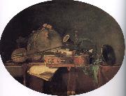 Jean Baptiste Simeon Chardin Folk instruments Germany oil painting artist